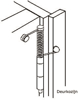 Afbeeldingen van DX DEURSLUITER MET SCHARNIERPEN INBOUW