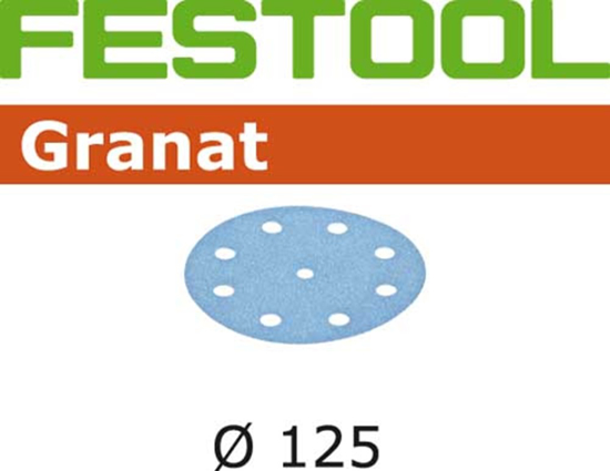 Afbeeldingen van FESTOOL SCHUURSCHIJF GRANAT STF D125/8 P40 GR/50