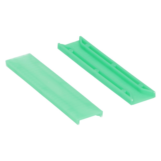 Afbeeldingen van KUNSTSTOF TUNNELBLOKJE 22X5MM GROEN (100 STUKS)