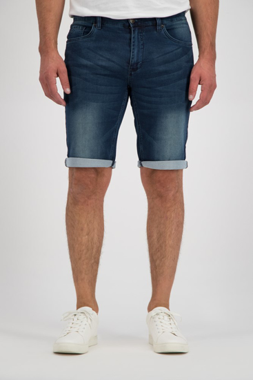 Afbeeldingen van BROEK COLLECTION MEN ELM SHORT JOG MID BLUE, L13-W42