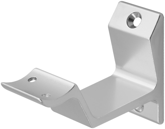 Afbeeldingen van HERMETA LEUNINGHOUDER 65MM HOLZADEL OPSCHROEVEND ALUMINIUM NATUREL (3542-01E)