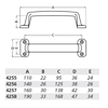 Afbeeldingen van HERMETA HANDGREEP 140MM OPSCHROEVEND ALUMINIUM NATUREL (4256-01E)