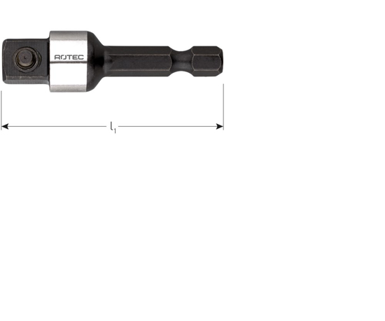 Afbeeldingen van ADAPTER, E6.3 > 4-KNT. 3/8", MET STIFT, L=50