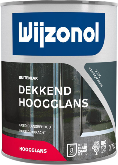 Afbeeldingen van WIJZONOL DEKKEND HOOGGLANSLAK 750ML RAL 9226 KONINGSBLAUW