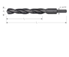 Afbeeldingen van HSS-R SPIRAALBOOR, DIN 338, TYPE N, D2=10, ø14,0