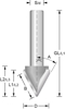 Afbeeldingen van BOVENFREES HW 19,0X051/016X08,0 Z=2 45GR. / BFVG19008-V-GROEF-