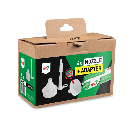 Afbeeldingen van TEC7 NOZZLES + ADAPTERS SAUSAGES (DOOSJE 6ST)