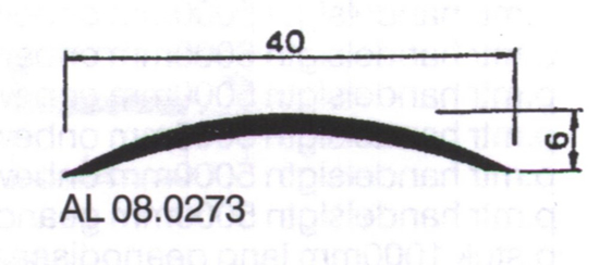 Afbeeldingen van AFDEKPROFIEL ALUMINIUM 40X6MM - 1MTR