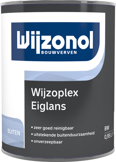 Afbeeldingen van WIJZONOL MUURVERF WIJZOPLEX EIGLANS BASIS TRANSPARANT 900ML