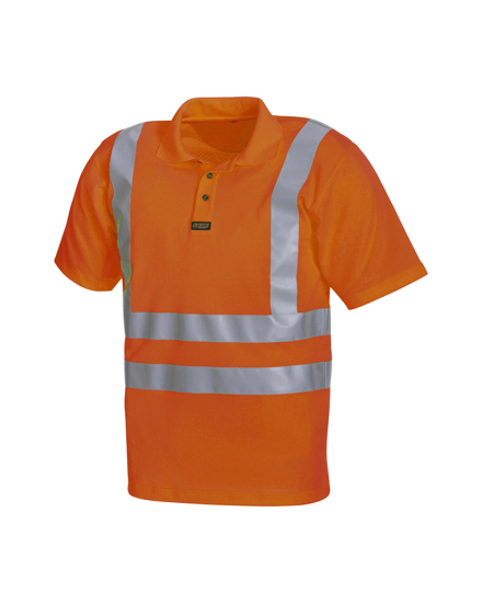 Afbeeldingen van PIQUE POLO HIGH VIS 331119725300M ORANJE MAAT M OP=OP