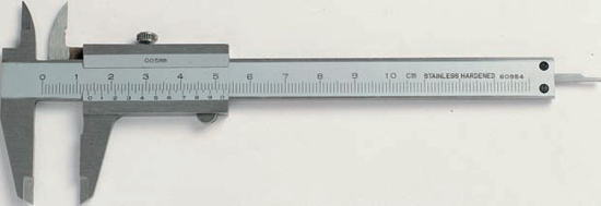 Afbeeldingen van SCHUIFMAAT, 100MM, RVS, NONIUS 1/20 MM, BORGSCHROEF ##