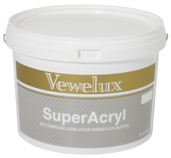 Afbeeldingen van VEWELUX TOP ACRYL MAT WIT 5 LTR OP=OP ##