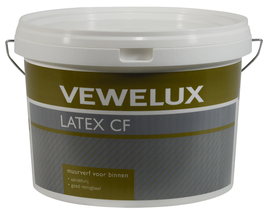 Afbeeldingen van VEWELUX LATEX CF RAL 9010 10 L MAT OP=OP ##