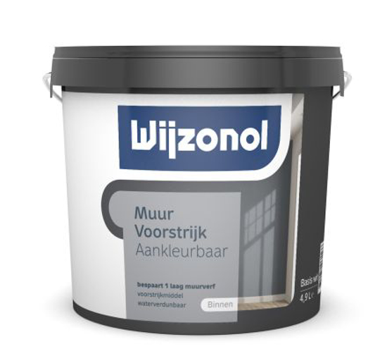 Afbeeldingen van WIJZONOL MUURVOORSTRIJK AANKLEURBAAR BASIS TRANSPARANT 2,5 LITER