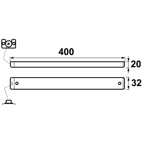 Afbeeldingen van AXA DEURSLUITER 3900 TREKKRACHT INSTELBAAR 400X32X20MM WIT GELAKT