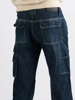 Afbeeldingen van 247 JEANS WERKBROEK BISON D30 DENIM DONKERBLAUW MAAT W33-L34 OP=OP