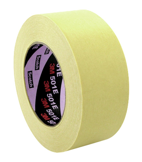 Afbeeldingen van 3M™ HOGE TEMPERATUURBESTENDIGE AFPLAKTAPE 501E, BEIGE, 24 MM X 50 M