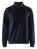 Afbeeldingen van SWEATSHIRT MET HALVE RITS DONKER MARINEBLAUW L 358711698600L