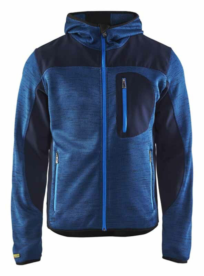 Afbeeldingen van GEBREID VEST MET SOFTSHELL MARINEBLAUW/MARINEBLAUW M 493021178889M OP=OP