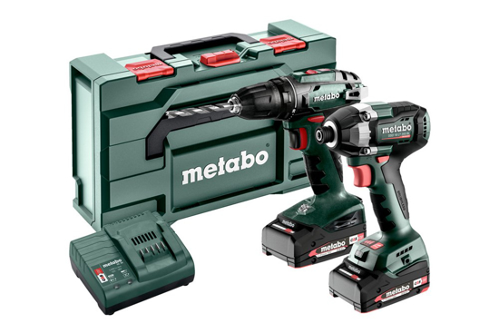 Afbeeldingen van METABO ACCU-MACHINES COMBO SET 2.8.1: BS 18+SSD 18 LT 200 BL