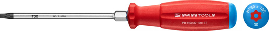 Afbeeldingen van PB SCHROEVENDRAAIER SWISSGRIP 8400.B 30-130 TORX MET BORING TX30