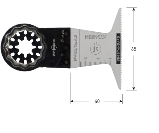 Afbeeldingen van MTS65 BIM HOUT/SPIJKERS STARLO CK INVALZAAGBLAD 65X50[10]