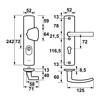 Afbeeldingen van AXA VEILIGHEIDSBESLAG CURVE PLUS SKG*** S-KNOP+KRUK BLOK ANTI-KERNTREK PC72 ALU F8 ZWART NMB##