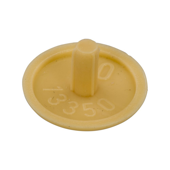 Afbeeldingen van AFDEKKAPJE SPPS MET KOPBORING 12MM RAL1001 BEIGE (500)