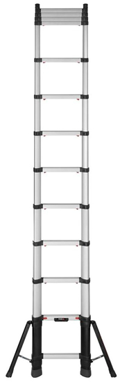 Afbeeldingen van TELESTEPS TELESCOOPLADDER PRIME LINE MET STABILIZER 13 SPORTEN 4,1M