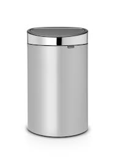 Afbeeldingen van TOUCH BIN AFVALEMMER 40L METALLIC GREY