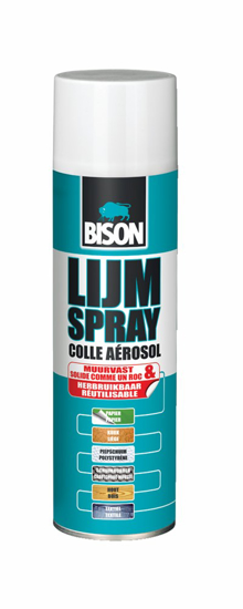 Afbeeldingen van BISON LIJMSPRAY UNIVERSAL 500 ML NL/FR