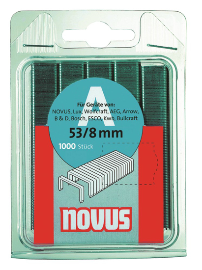 Afbeeldingen van NOVUS STAPLES A 53 12MM SUPER HARD 800PCS.