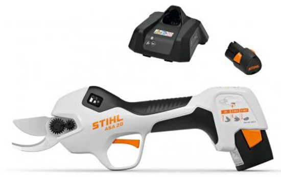 Afbeeldingen van STIHL ASA 20 ACCU SNOEISCHAAR SET MET ACCU EN LADER