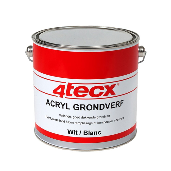 Afbeeldingen van ACRYL GRONDVERF WIT 2,5LTR 4T