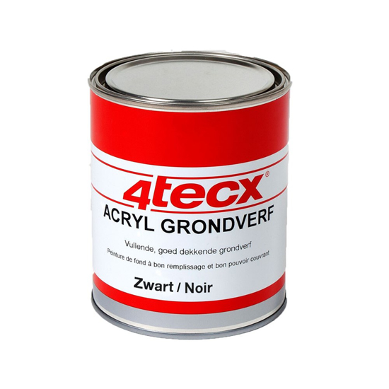 Afbeeldingen van ACRYL GRONDVERF ZWART 2,5LTR 4T