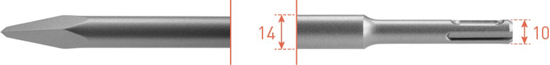 Afbeeldingen van SDS-PLUS PUNTBEITEL L=250