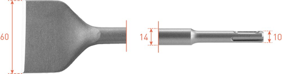 Afbeeldingen van SDS-PLUS SPADEBEITEL, 60X250