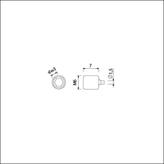 Afbeeldingen van AMI PUNTSCHROEF QUICKSTIFT M6 10ST.