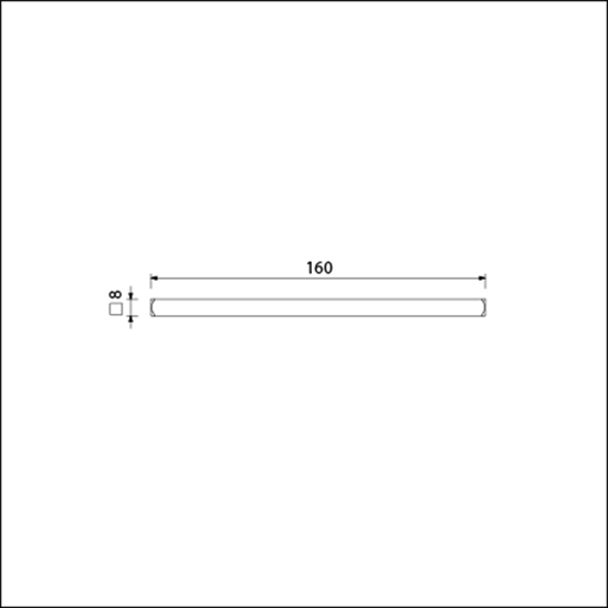 Afbeeldingen van AMI VIERKANT STIFT 8X160 MM