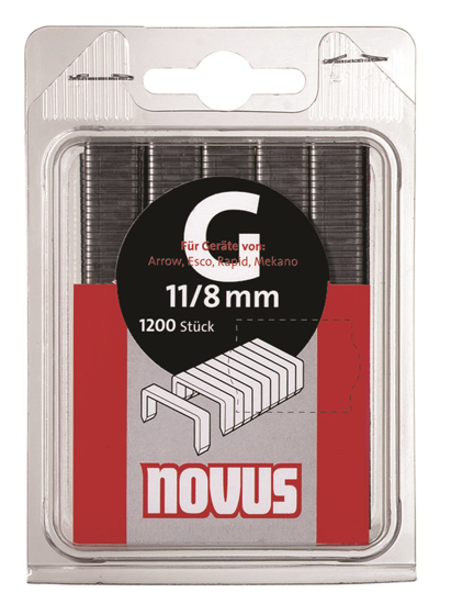 Afbeeldingen van NOVUS STAPLES G 11 8MM 1200PCS.