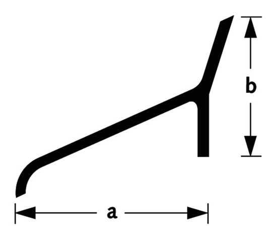 Afbeeldingen van LEKDORPEL SDB350/1 ALUMINIUM BRUTE 25X19MM 100CM