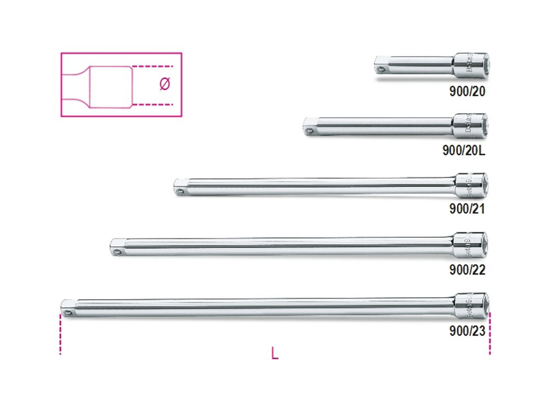 Afbeeldingen van BETA 900/20 VERLENGSTUK 1/4" 50MM