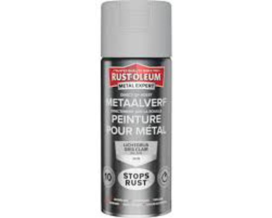 Afbeeldingen van RUST-OLEUM METAALVERF ZIJDEGLANS, LICHTGRIJS RAL 7035, SPUITBUS 400ML