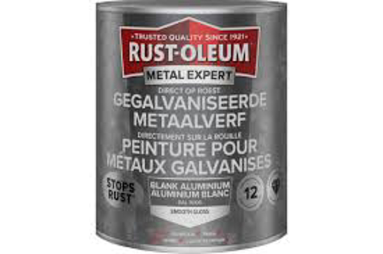 Afbeeldingen van RUST-OLEUM METAALVERF VOOR GEGALV. METALEN, RAL 9006 ALU, 750ML