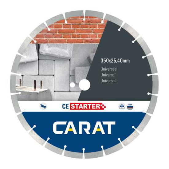 Afbeeldingen van CARAT DIAMANTZAAG UNIVERSEEL Ø350X25,40/20,00MM, CE STARTER