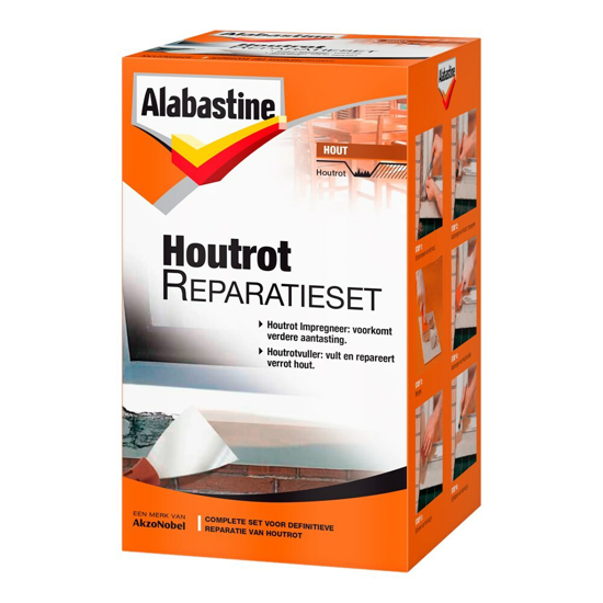 Afbeeldingen van ALAB. HOUTROT REP.SET 500 GR REPARATIESET