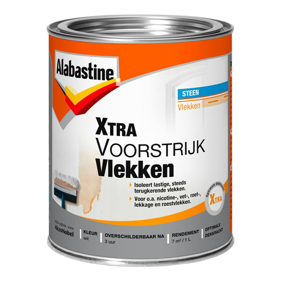 Afbeeldingen van ALAB. XTRA VOORSTRIJK 1 LTR VLEKKEN WIT