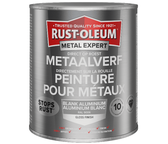 Afbeeldingen van RUST-OLEUM METAALVERF HOOGGLANS, ALU RAL 9006, 250ML