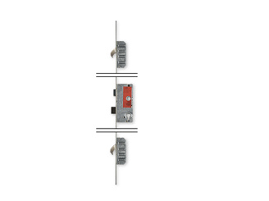 Afbeeldingen van BUVA DEURMEERPUNTSSLUITING TYPE 6220R, DRAAIRICHTING 1+3, AFGERONDE VOORPLAAT LENGTE 1772 MM, PC-72, DOORNMAAT 55 MM, SKG***®