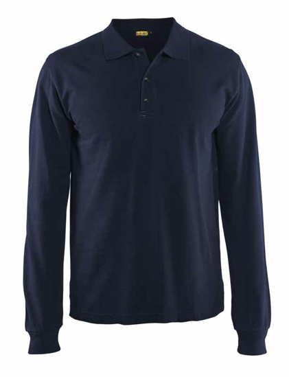 Afbeeldingen van POLOSHIRT LANGE MOUW MARINEBLAUW L 338810508900L